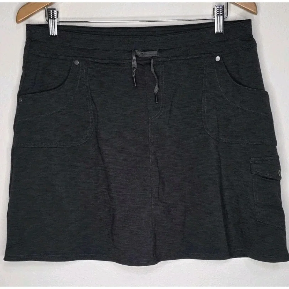 New Kuhl Women L Pull On Skort Grey Outdoor Athletic Hike Camp Gorpcore‎ Sport